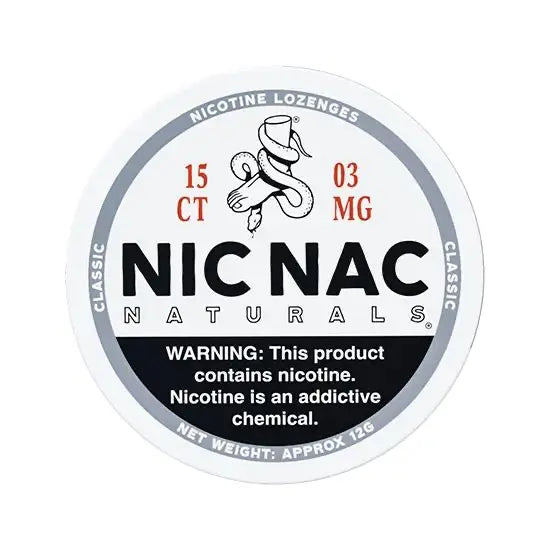 Nic Nac Classic 3mg Nicotine Lozenges