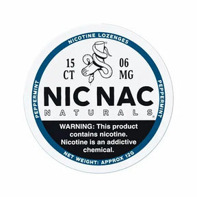NIC NAC Peppermint 6mg Nicotine 
Lozenges