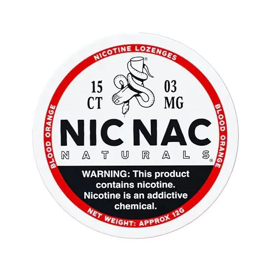 Nic Nac Blood Orange 3mg NicotineLozenges