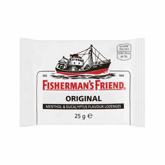 Fisherman’s Friend Original menthol lozenges UK strong cooling eucalyptus flavour