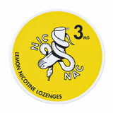 NIC NAC Lemon 3mg nicotine lozenges tin, lemon flavoured nicotine lozenges with lower nicotine strength